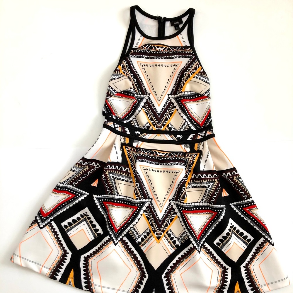 Mossimo Fit & Flare Geometric Print Dress